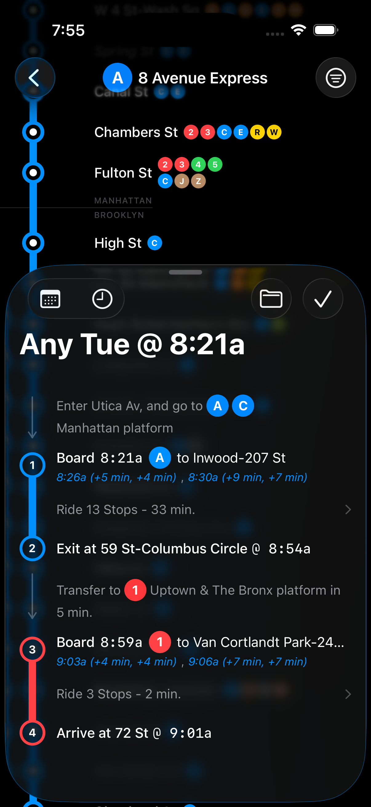 Trip planner with directions